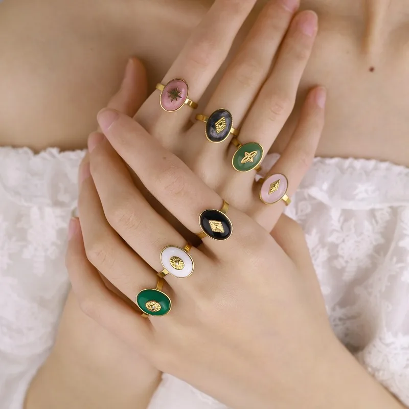 18K Gold Plated Sta… - image