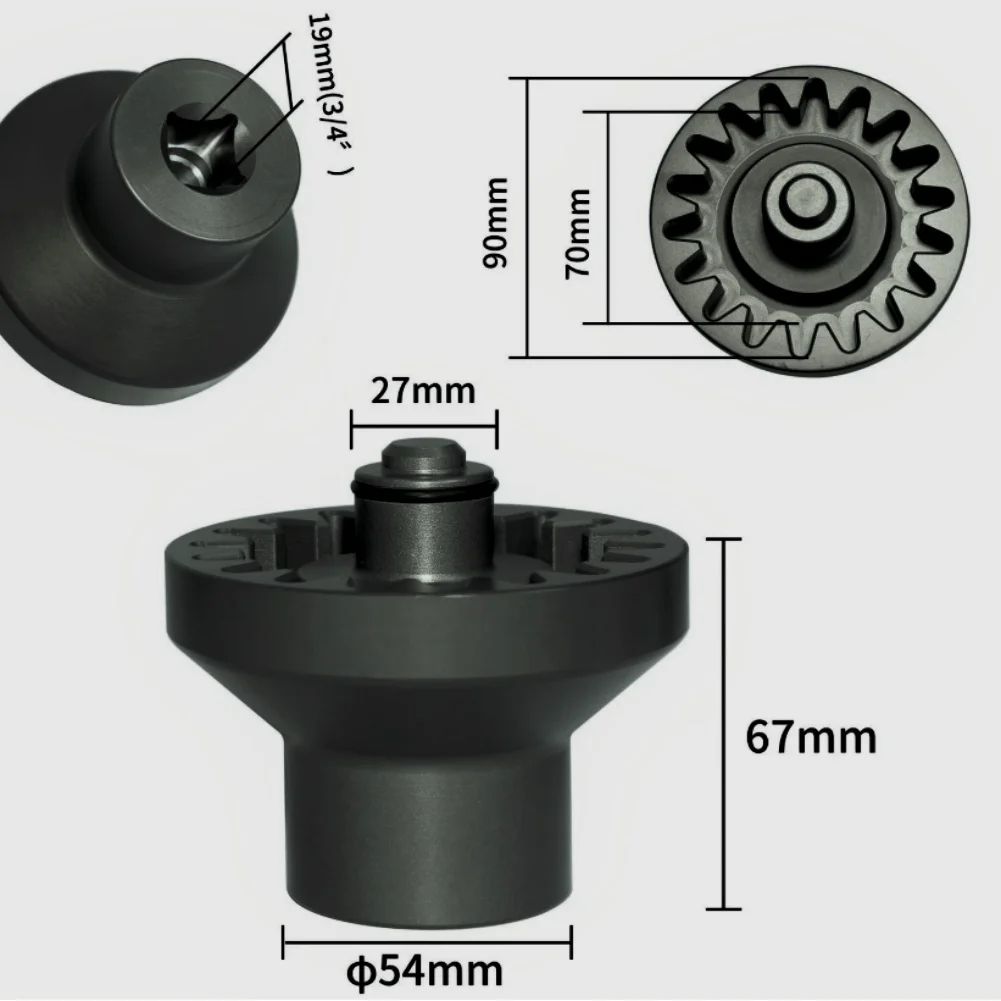 Center Lock Wheel Nut Socket For Lamborghini For Dani 470012257 Black Aluminum High Torque Tire Tool Car Repair Power Tool Acces