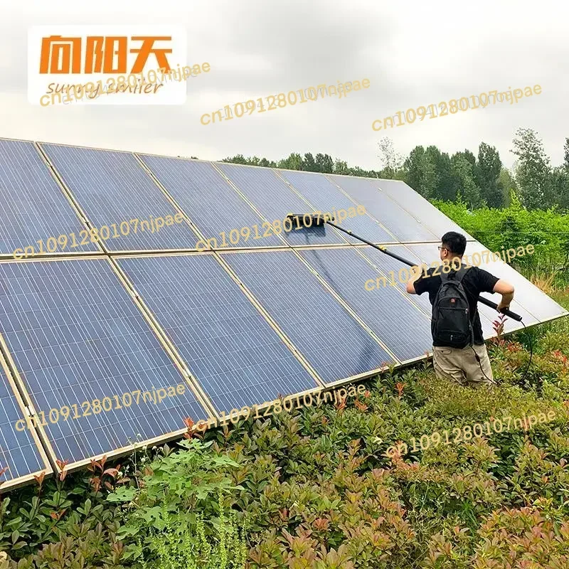 

2025NEW Sunny smiler solar panel cleaning brush custom sizes cleaning brush with roller brush In Stock