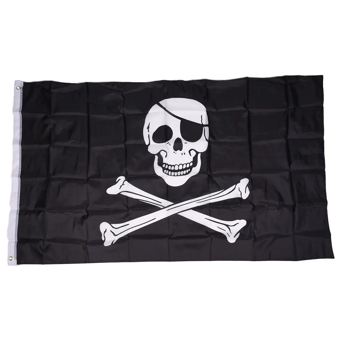 ABNQ Pirate FLAG Skull and Crossbones Jolly Rodger Large 5x3' Size
