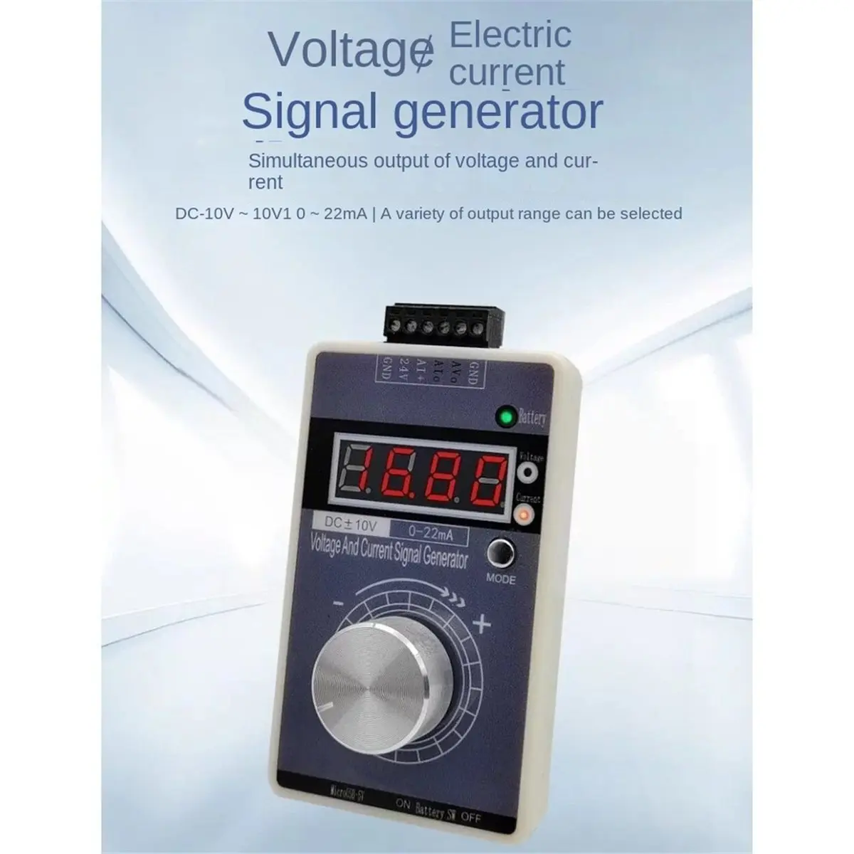 【~ New Y24A】DC 0-10V 0-22mA Handheld Signal Generator PWM Current Voltage Source Simulator Measuring Meter Calibrator