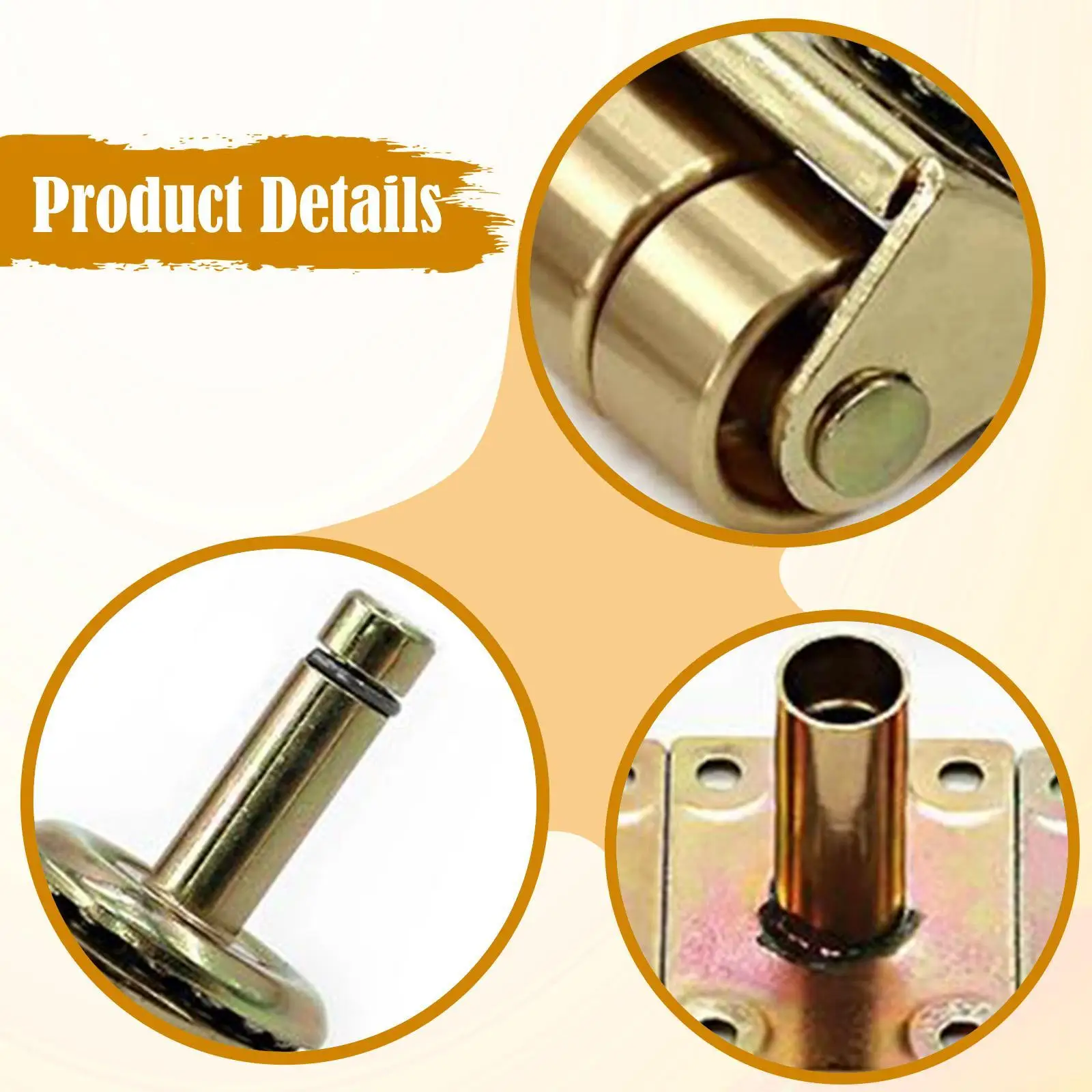 

4 Pieces Piano Wheels Smooth Rolling Metal Accessories High Performance Antique Style Piano Parts Brass Casters Replacement