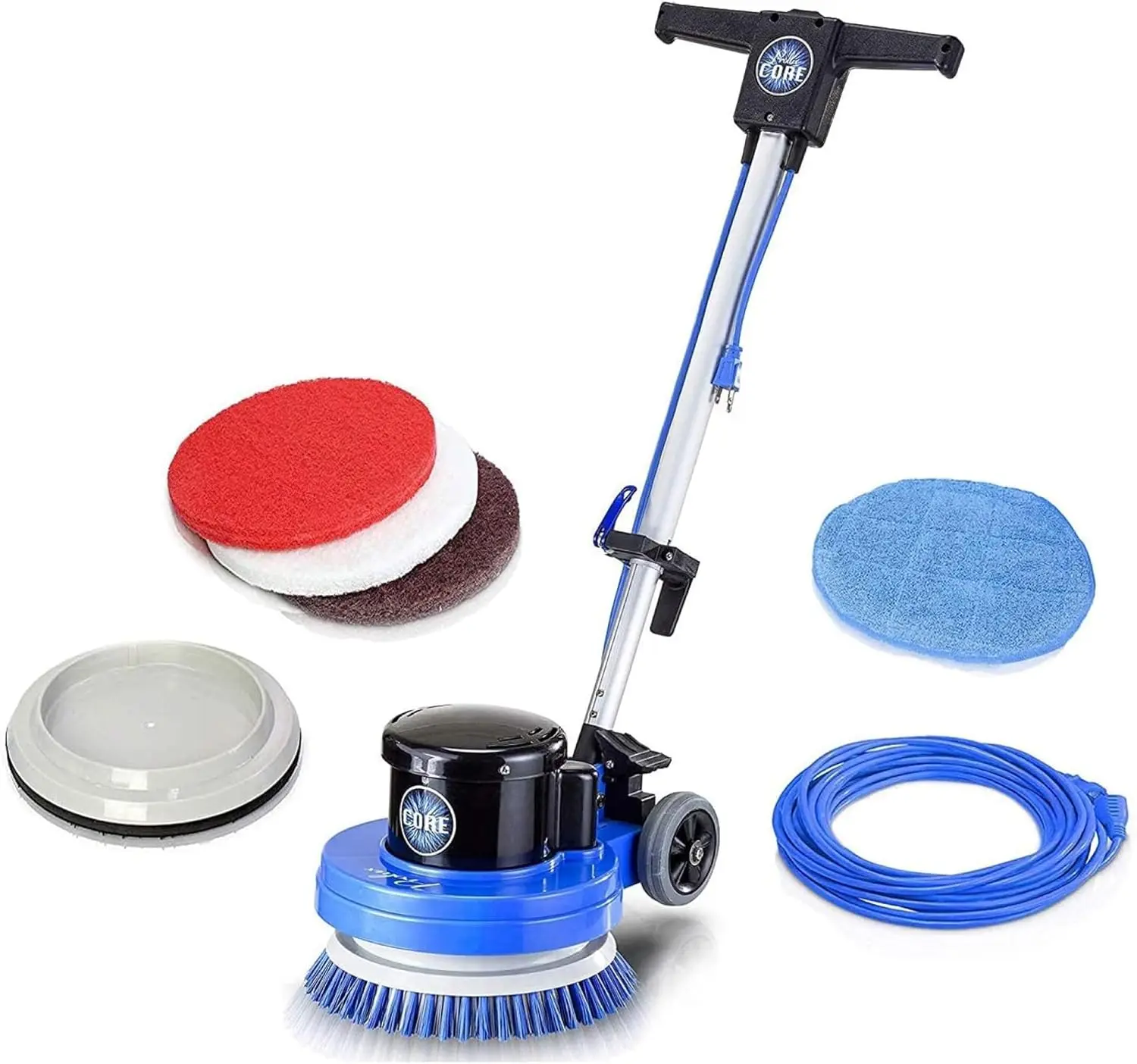 13-inch Electric Floor Buffer Scrubber and Polisher Machine - All Floor Surfaces Can Be Used To Buff Scrub Polish Wax Sand Strip