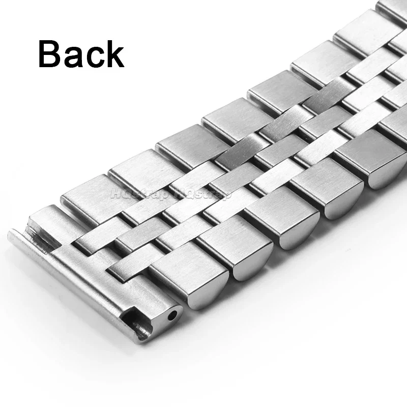 For Jubilee Watch Strap 18mm 20mm 22mm 23mm 24mm Soild Stainless Steel Band for Seiko Metal Bracelet Quick Release Wristband