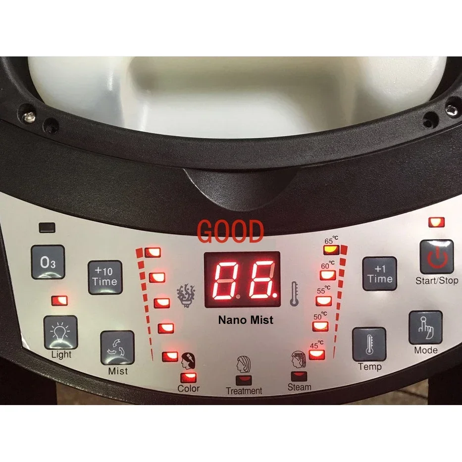 Высококачественный отпариватель для волос Nano Mist, озоновый отпариватель для волос с микротуманом