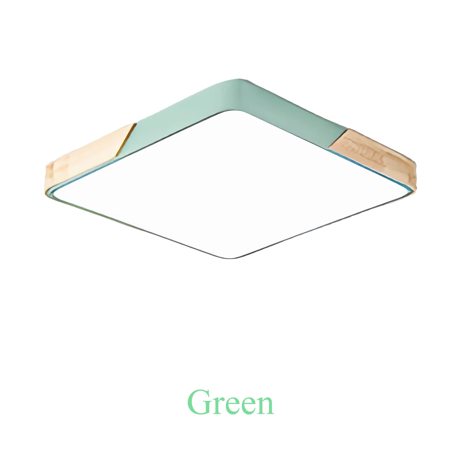 Square LED Ceiling Light 36W Modern Ultra-thin Wooden Ceiling Lamp Indoor For Kitchen Bedroom Living Room Lighting Fixture