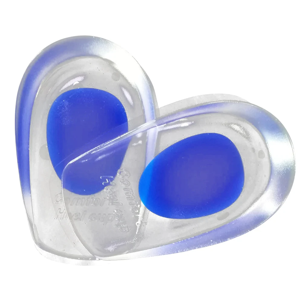 

Silicone Heel Pads Shock Absorbing Removable Gel Cups Comfort Insoles Daily Use Travel Foot Care Tools Lightweight Portable Pain