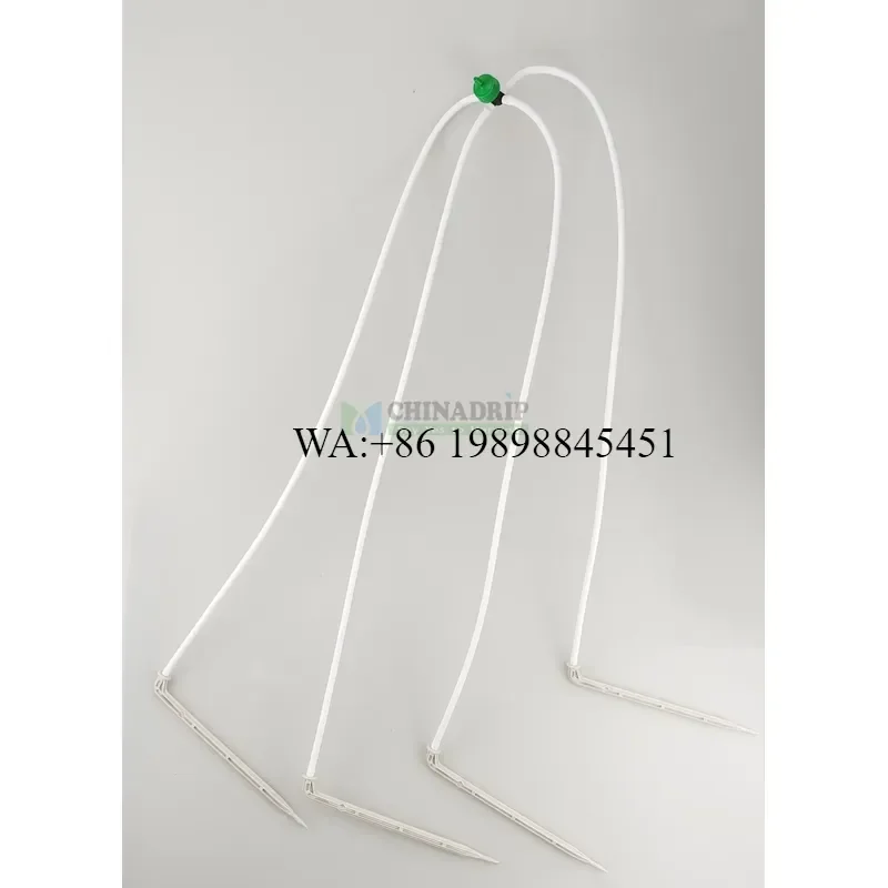 WMWMNU Greenhouse Automatic Watering System Micro Drip Irrigation Plastic Drip Stake Arrow Dripper Set with White PE Pipe