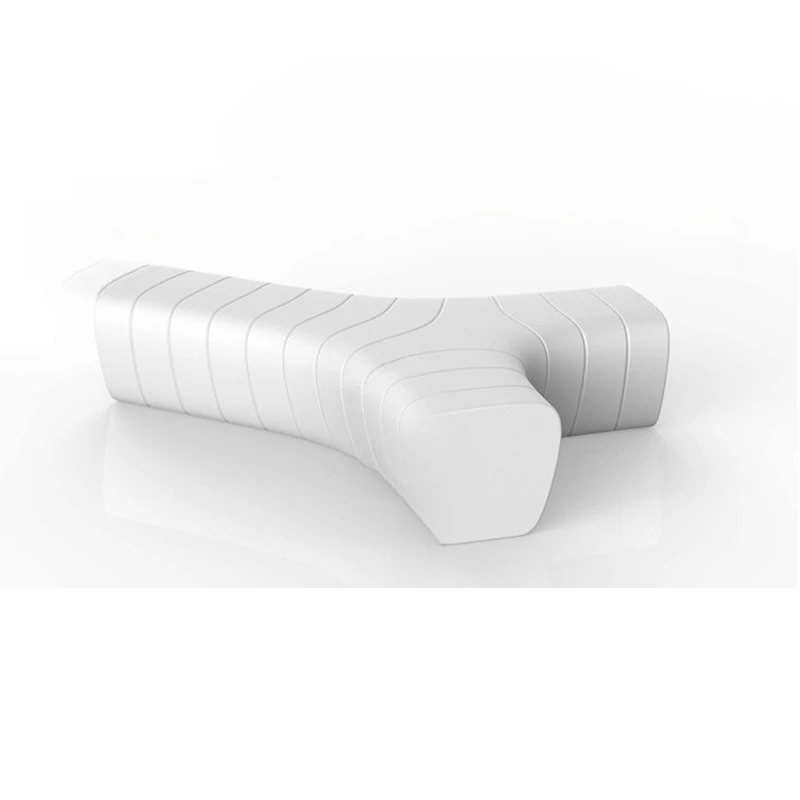 

FRP Y-shaped stool square splicing leisure seat shopping mall Meichen leisure chair public area rest chair