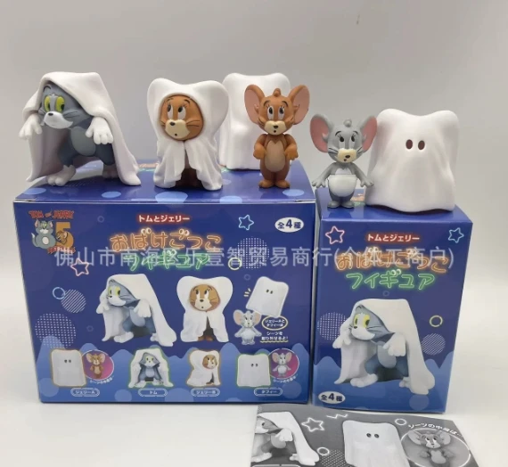 

Пятно аниме фильм костюм призрака стиль хованки Том Джерри забавная глухая коробка настольное украшение детские подарки-сюрпризы