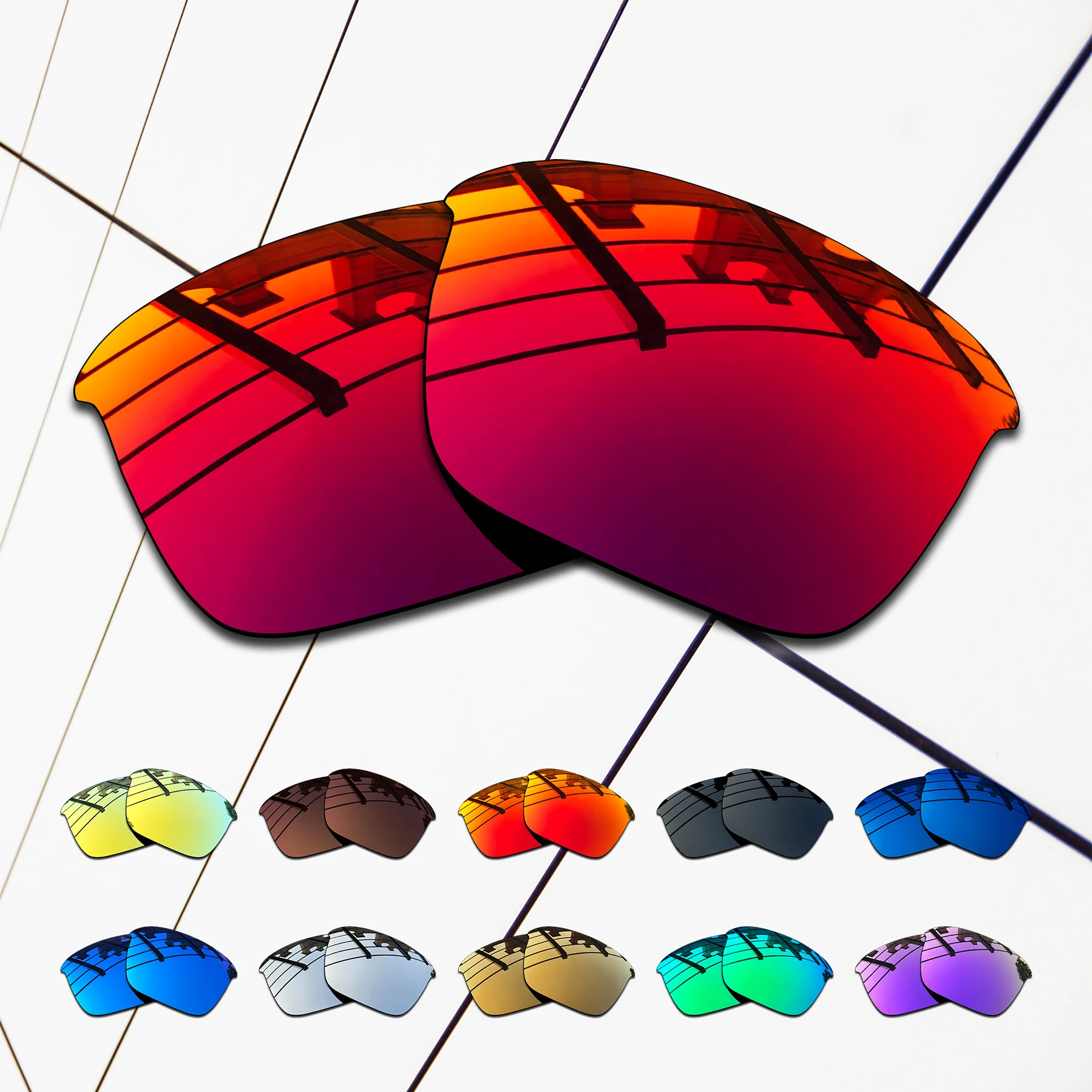 ELuxonsight Polarized Enhanced Replacement Lenses for Oakley Thinlink OO9316 62mm|Thinlink Asian Fit Sunglasses-Varieties Colors