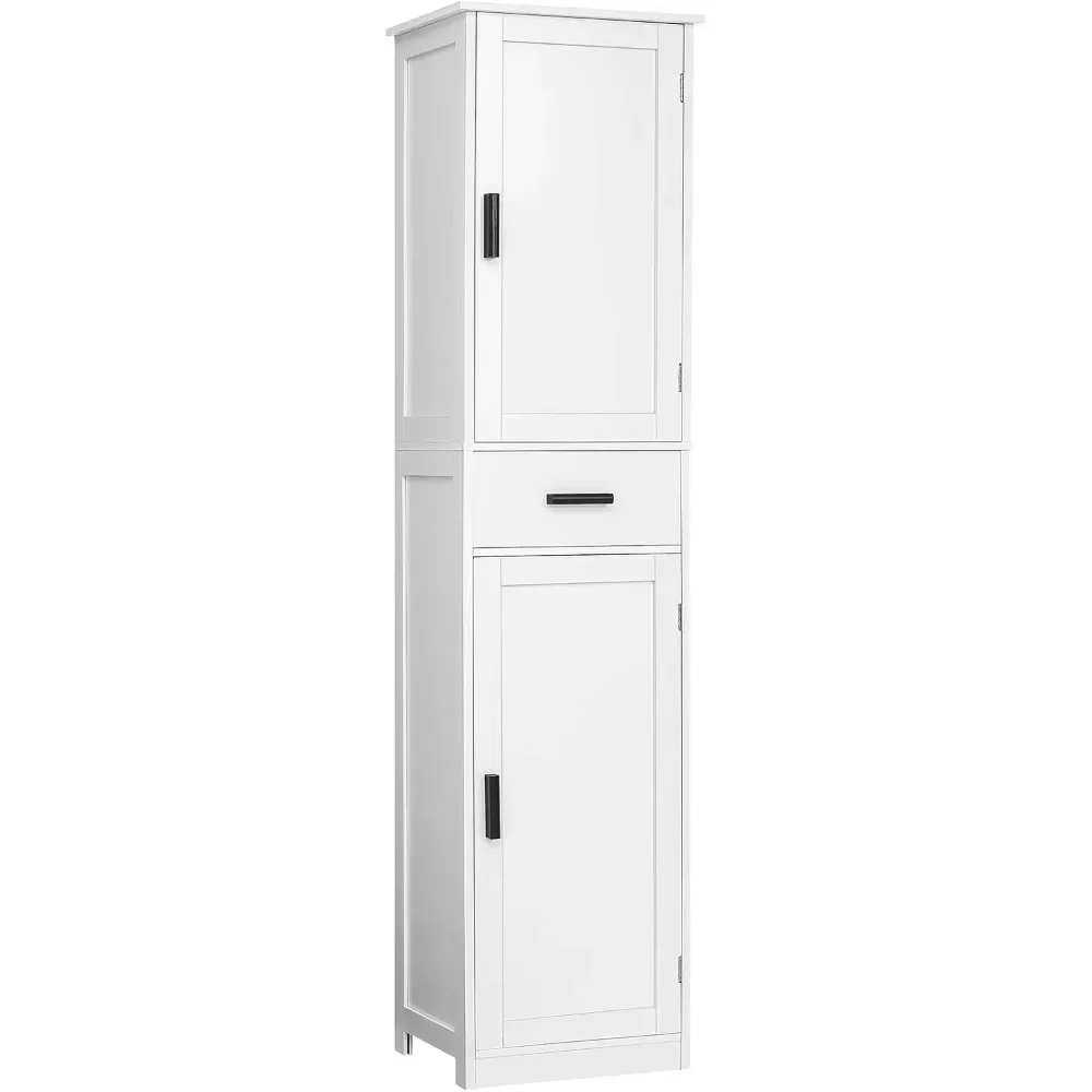 67“ Tall Bathroom Cabinet, Storage Cabinet with 4 Shelves & 2 Doors, Narrow Storage Cabinet for Bathroom, Living Room