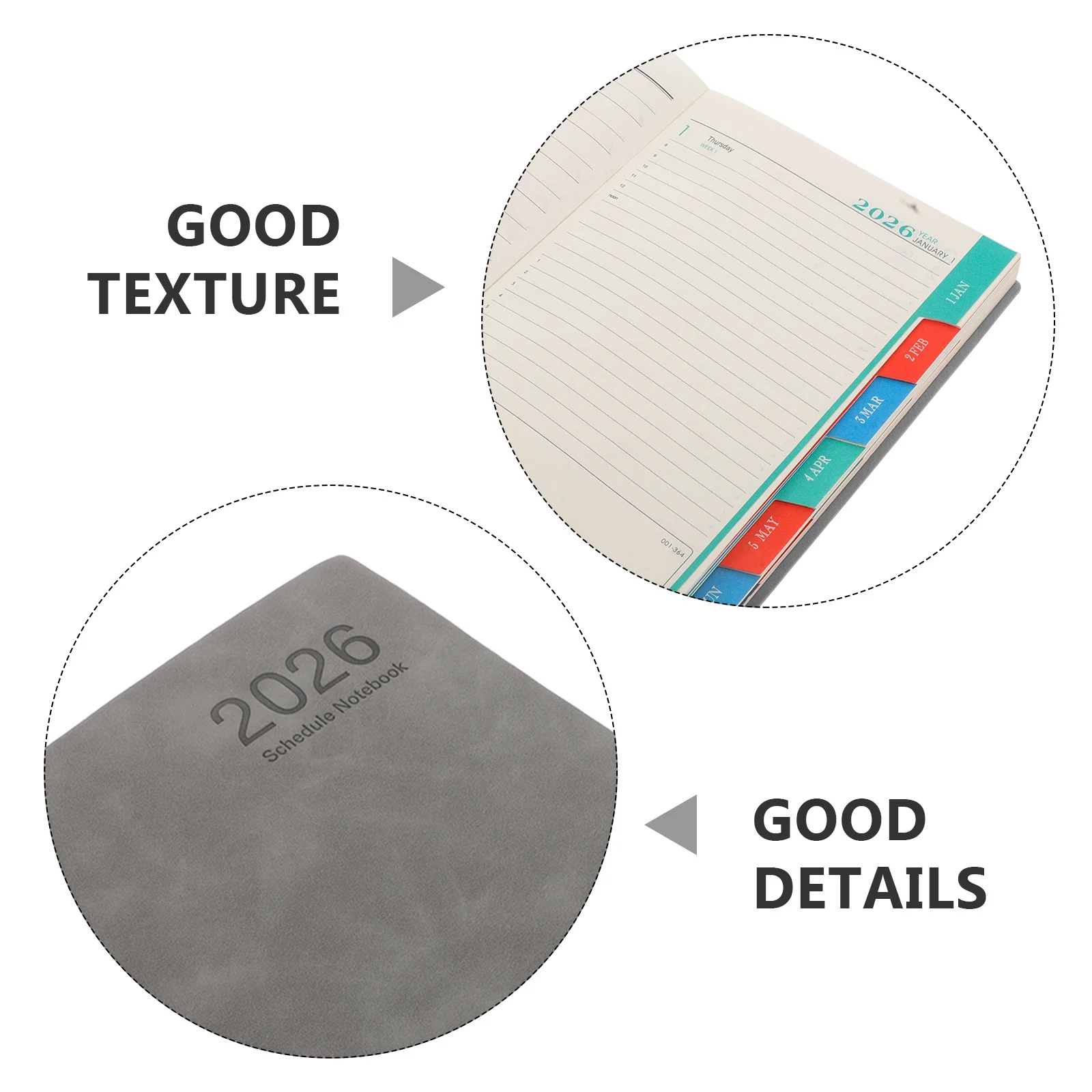 2026 Daily Notebook A5 Minimalist Calendar For Time Management Portable Schedule Organizer Academic Calendar 2026 Task Planner