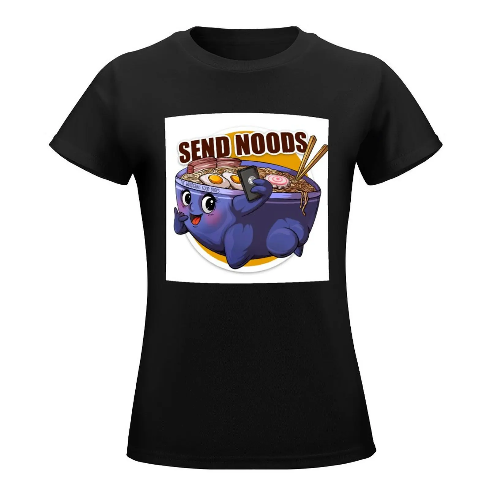 Send Noods Collection T-Shirt anime clothes tops plus size tops t-shirts for Women cotton