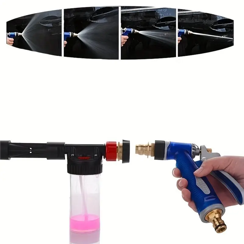 75STO-Magic Hose Nozzle And Foam Kettle Included High-Pressure Car Washing Gun For Garden Lawn Irrigation Tools