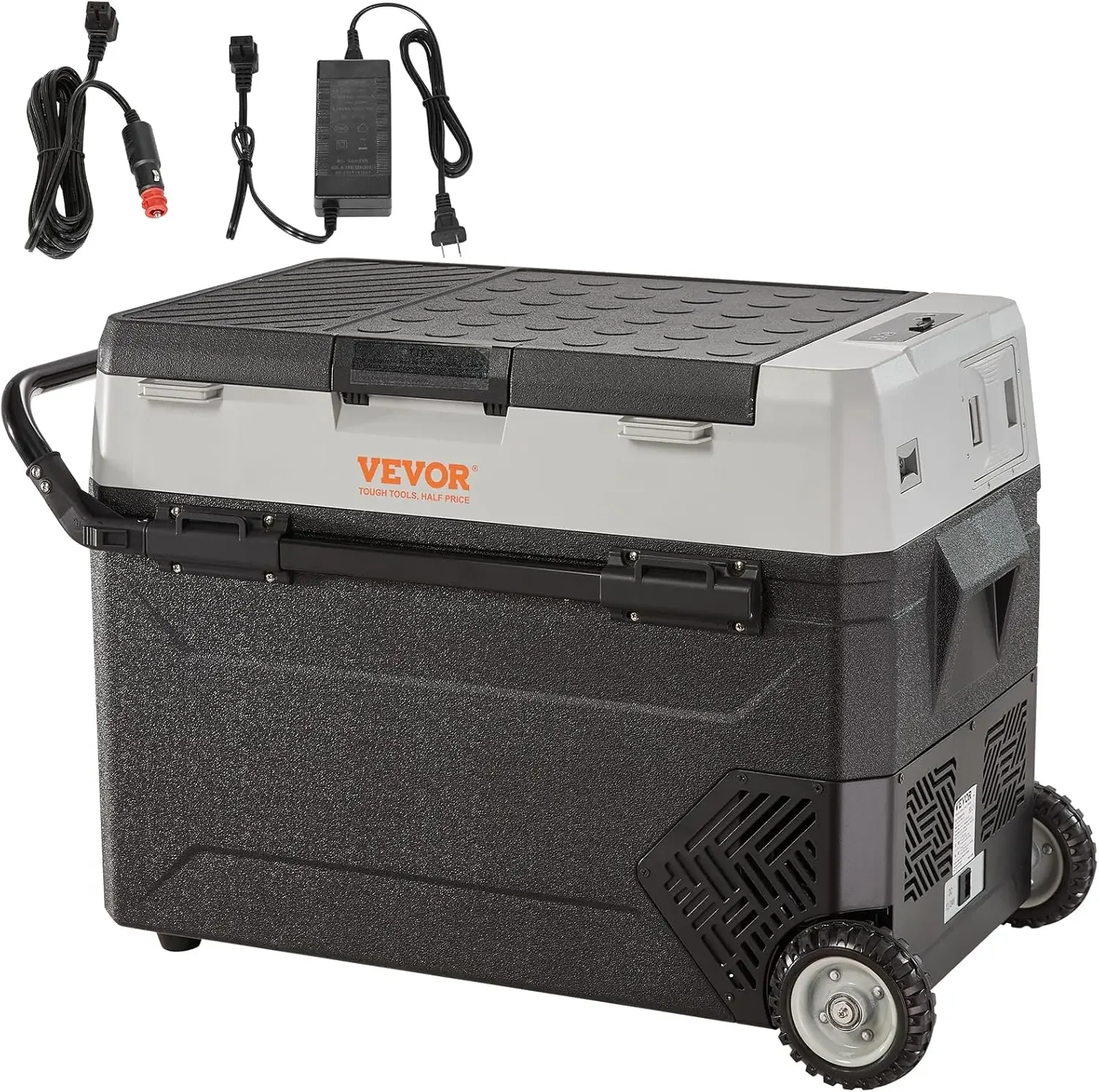 

Car Refrigerator, 12 Volt Car Refrigerator Fridge, 40QT/38L Dual Zone Portable Freezer, -4℉-50℉ Adjustable Range