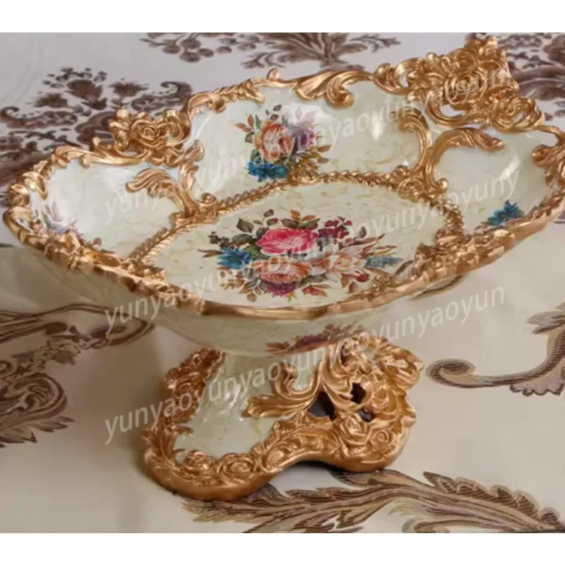 

Декоративная тарелка для сухофруктов из смолы для дома и гостиной, украшение для кофейного или обеденного стола, поделка ручной работы