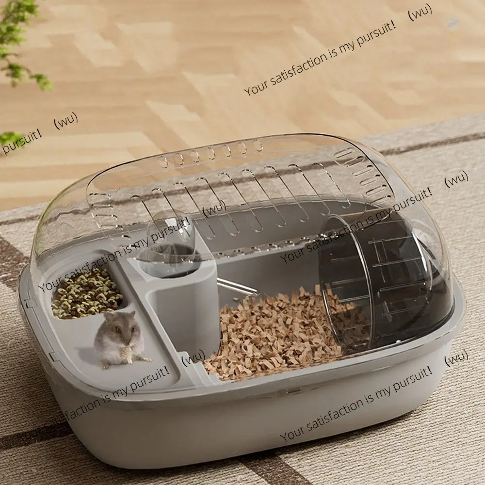 for Multi-functions  Layer Hamster Cage Large Space Visible Pet Habitat House Breathable Translucent Hamster Villa Pet Travel