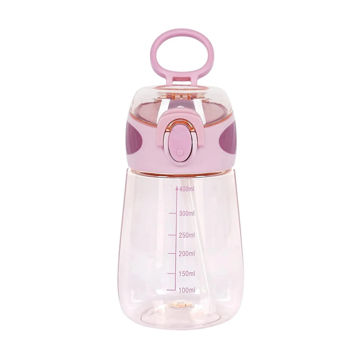 

High-quality 400Ml Water Bottle with Straw Drinking Bottle for Toddlers with Handle Wide Mouth Leak-Proof Cute Straw Bottle C