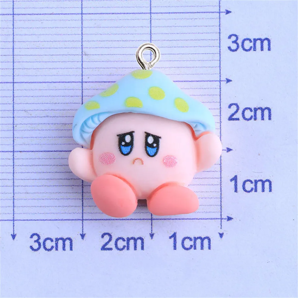 10Pcs Cartoon Mushroom Resin Charms Kawaii DIY Necklace Earring Bracelet Pendant Jewelry Making Accessories Phone Keychain Decor