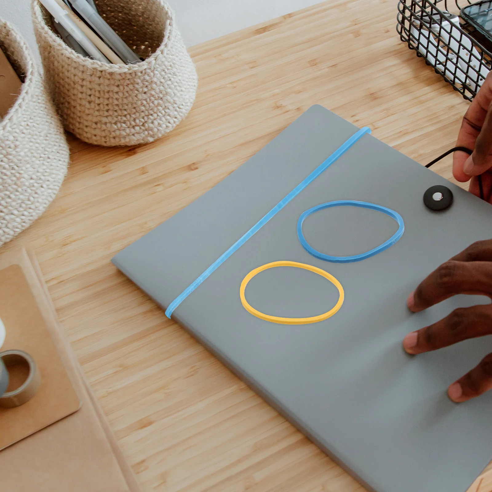 600 قطعة الأربطة المطاطية عالية القوة الملونة الأربطة المطاطية المرنة لمط الثقيلة اللوازم المكتبية تجميع صياغة الشعر #1