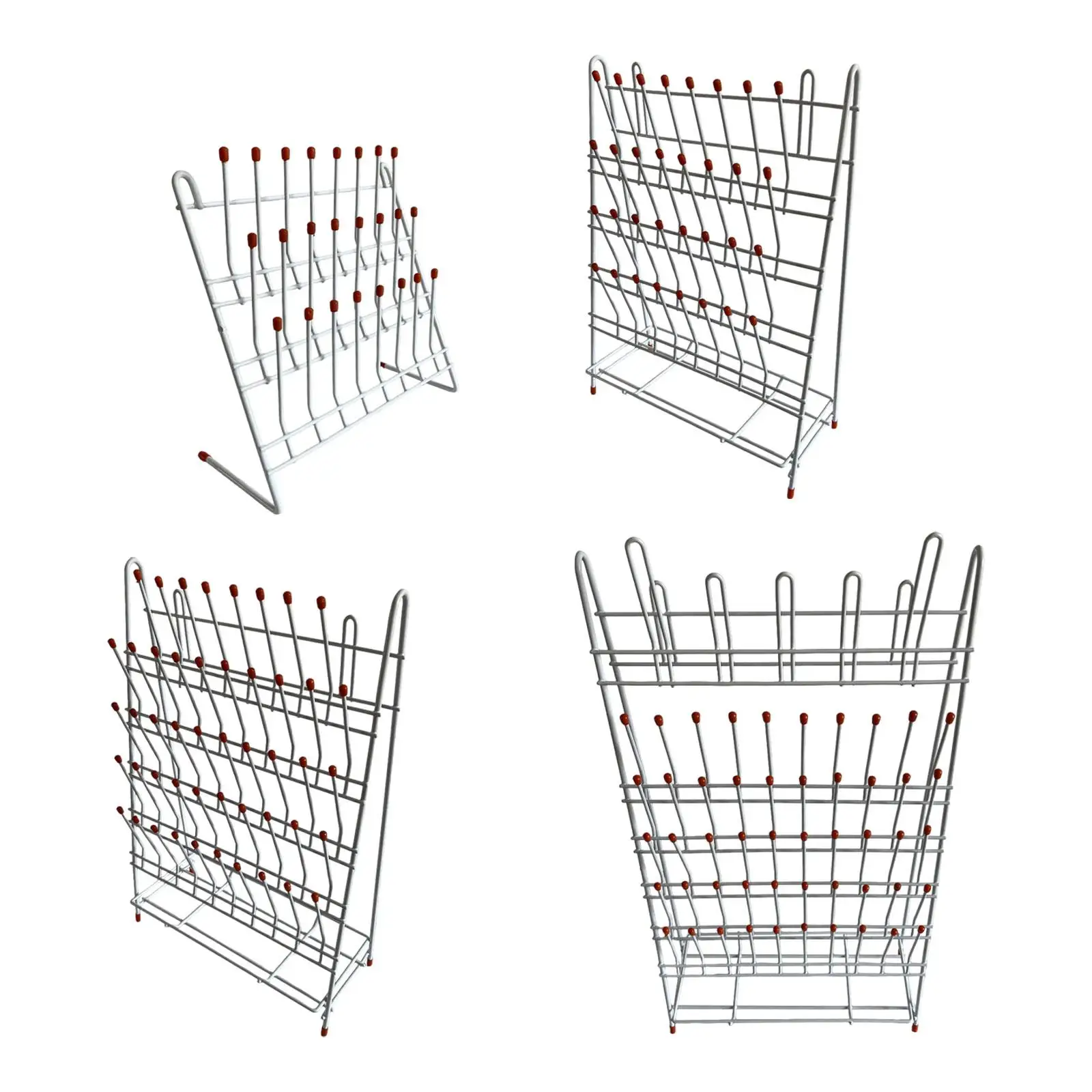 Lab Drain Holder Shelf Removable Cleaning Supplies Wall Mounted Draining Rack Drainer Shelf for Lab Factory Bottle