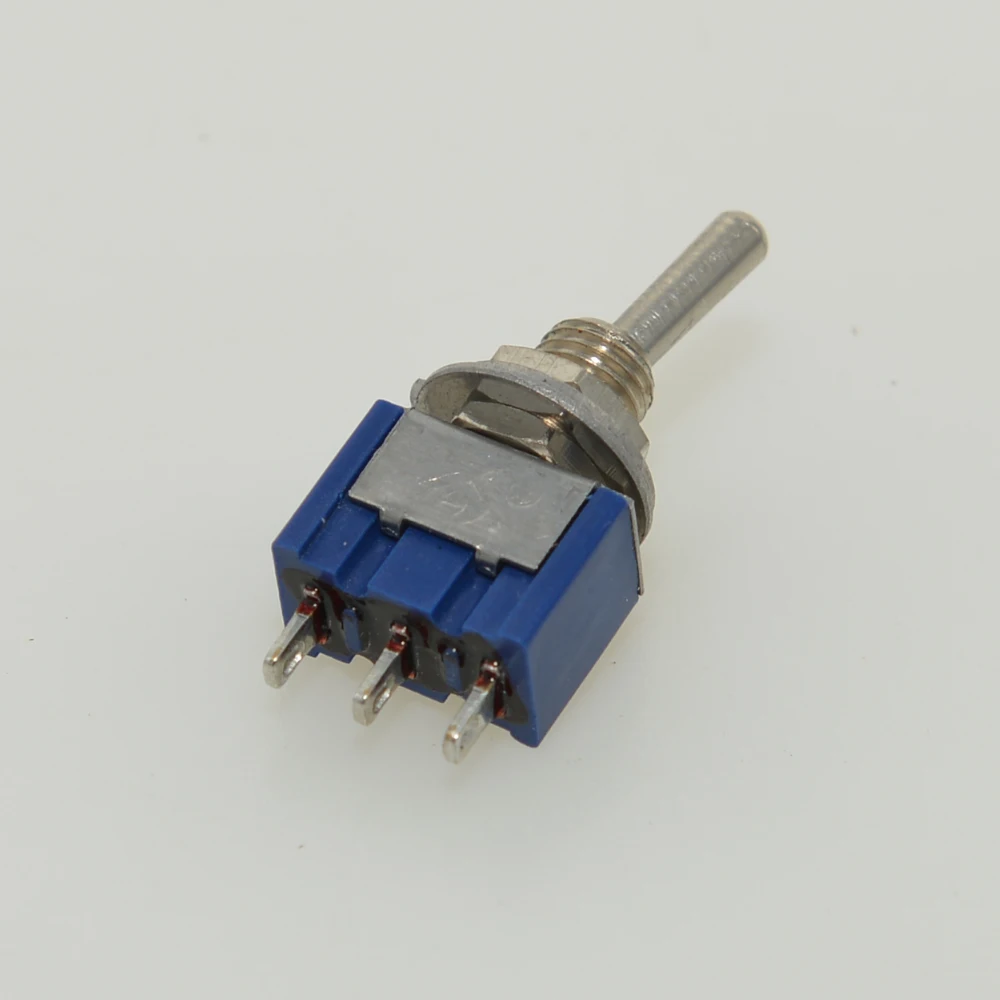 2pcs/lot Guitar 3 Way Micro Toggle Switch 3 Pins 6 Pins 6A 125VAC ON-ON Without Cap