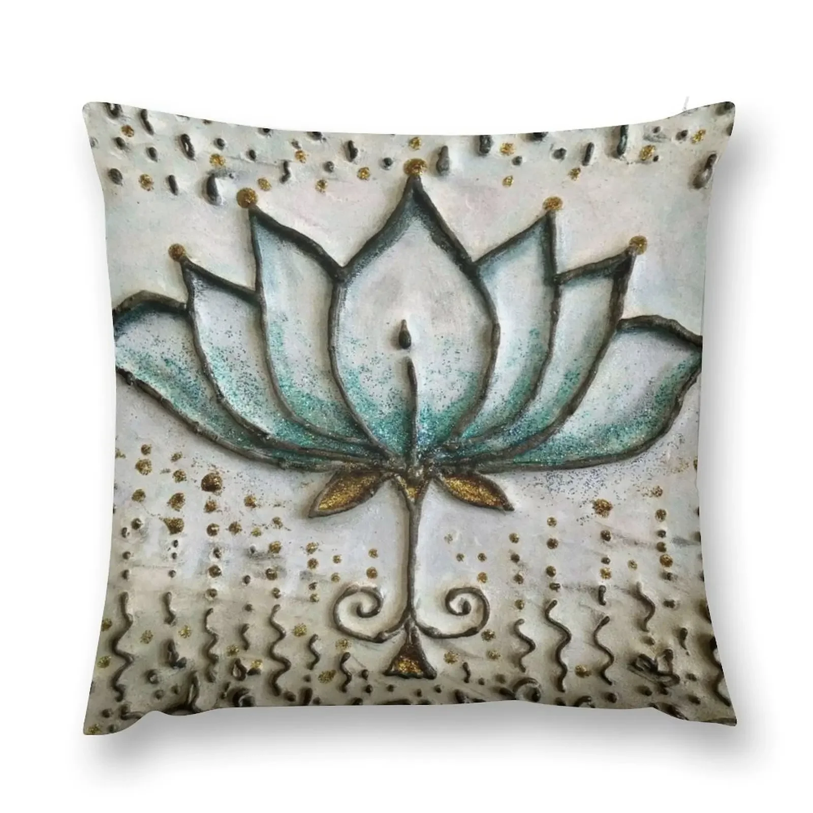 

Serenity Lotus / Meditation / Yoga Calm / Waterlily Lotus Flower Wellness Mindfulness Throw Pillow