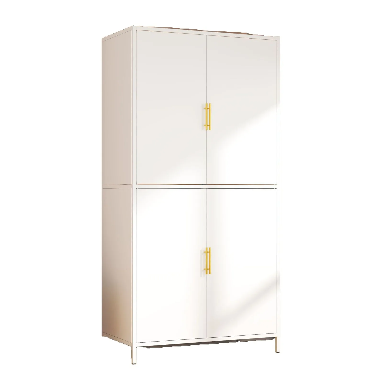 

Bedroom Home Rental House Simple Assembly Iron and Metal Combination Wardrobe Cloakroom Collection