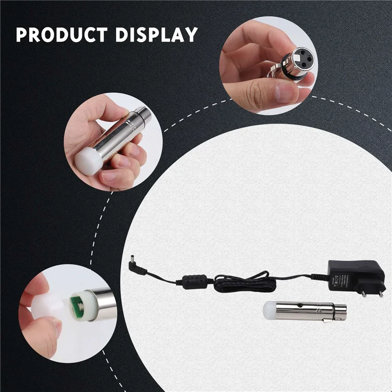 

-FDDT Wireless Receiver Female XLR LED Lighting For Stage Party Light, 2.4G ISM DMX512 Controller
