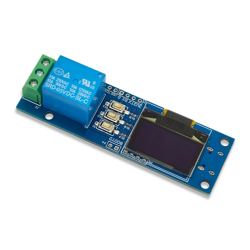 ZW101 Fingerprint Single-Channel Relay Module Capacitive Semiconductor OLED Display STM32 Support Secondary Development