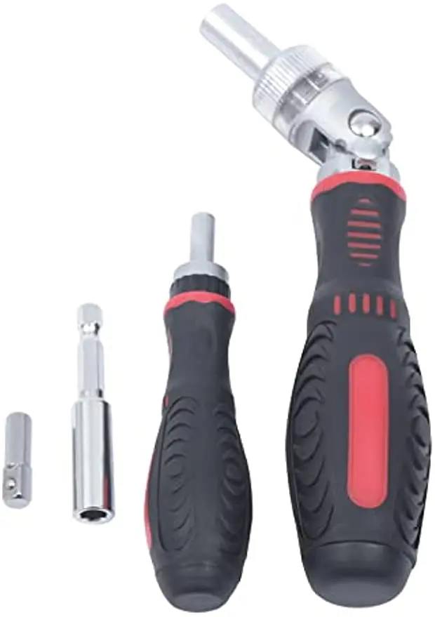 61 Stuks Ratel Schroevendraaier Moersleutels Set Reparing Gereedschap Nieuw