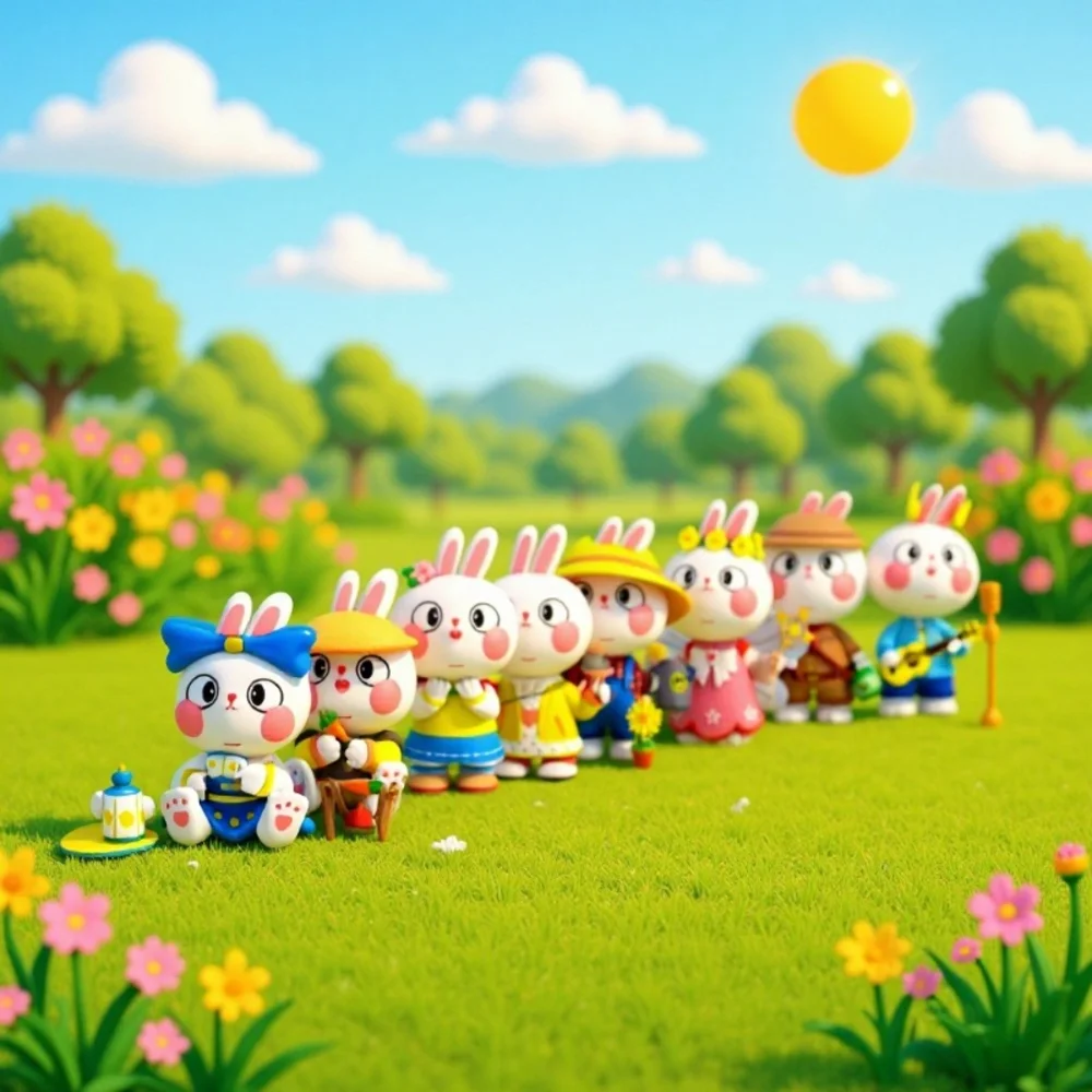 

Серия Lucky Rabbit, слепая коробка, сюрприз, милое сердце девушки, модные креативные украшения, милая загадочная коробка, пасхальные подарочные игрушки