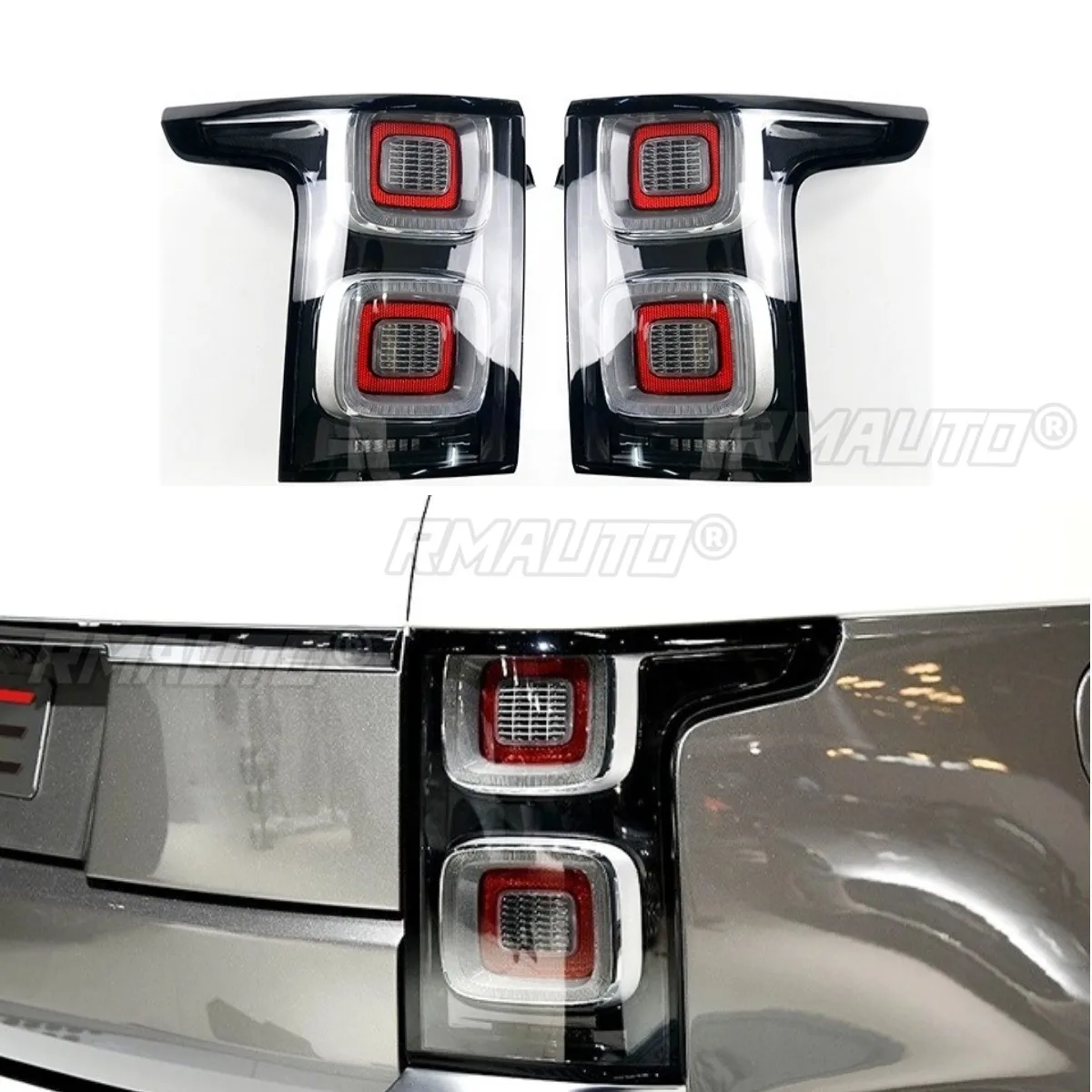 Car Tail Lights Outer LED Tail Light Assembly Rear Brake Lamp Chin Body Kit For Range Rover Executive 2018-2022 Car Accessories