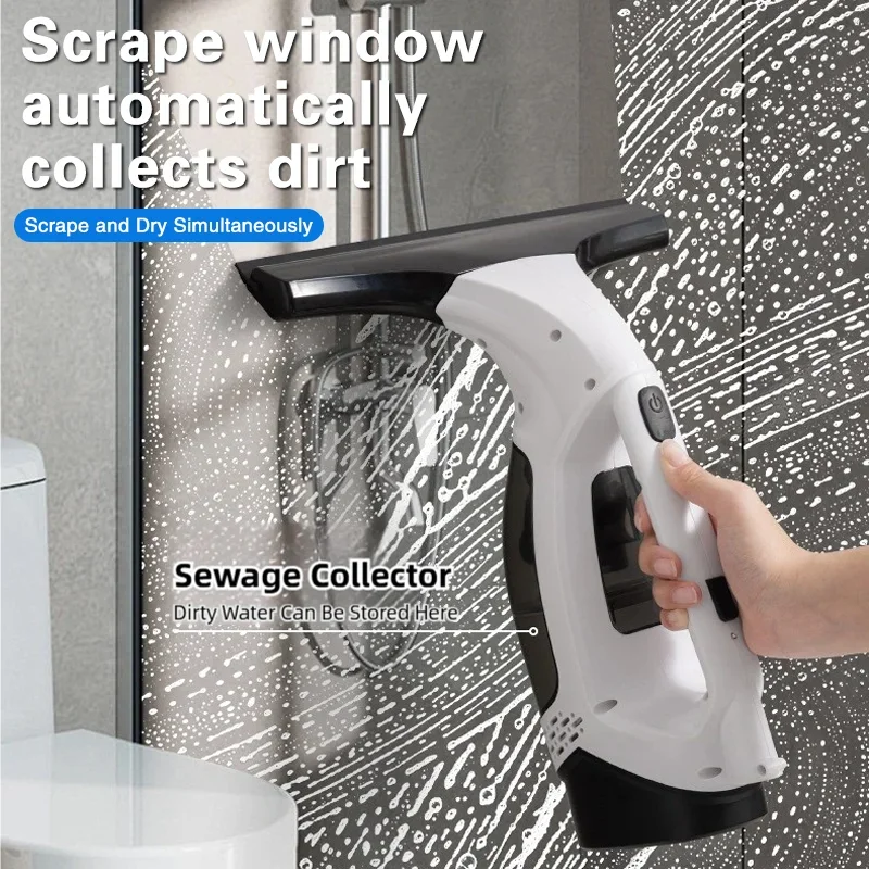FirmHome StoreTINSOL Multi-Function Wireless Electric Window Cleaning Tool Handheld Glass Cleaner Rechargeable Portable Glass Cl