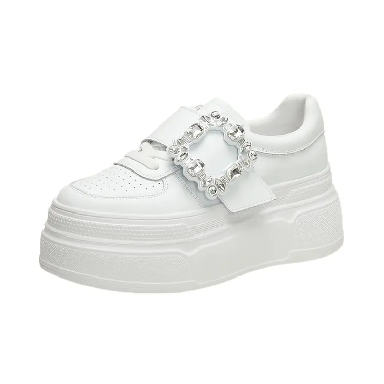 Damen Thi Bot High Top Sneakers Frühling Sommer Herbst Faionable Bequeme rutschfeste Gummisohle Low Cut Casual OES