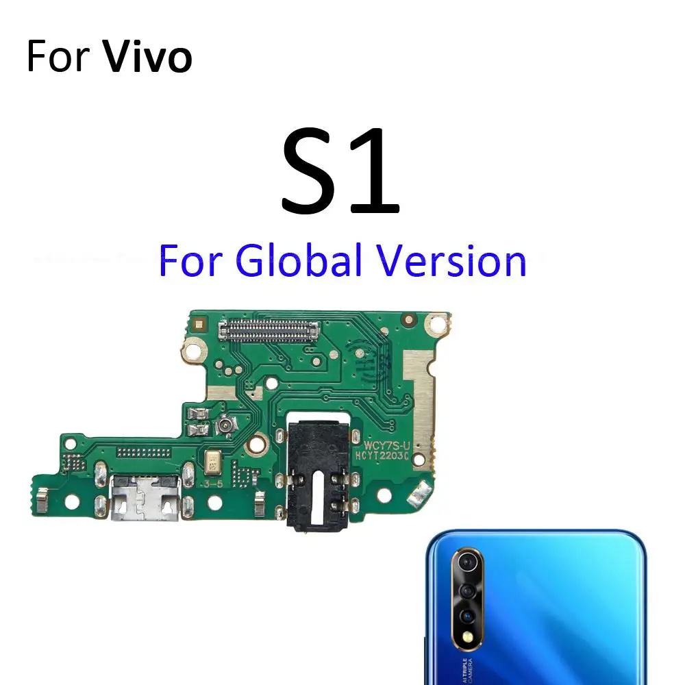 Charging Port Connector Board Parts Flex Cable With Microphone Mic For Vivo S1 S5 S6 S7 S7e S9 S10e S12 S15 S15e Pro 5G