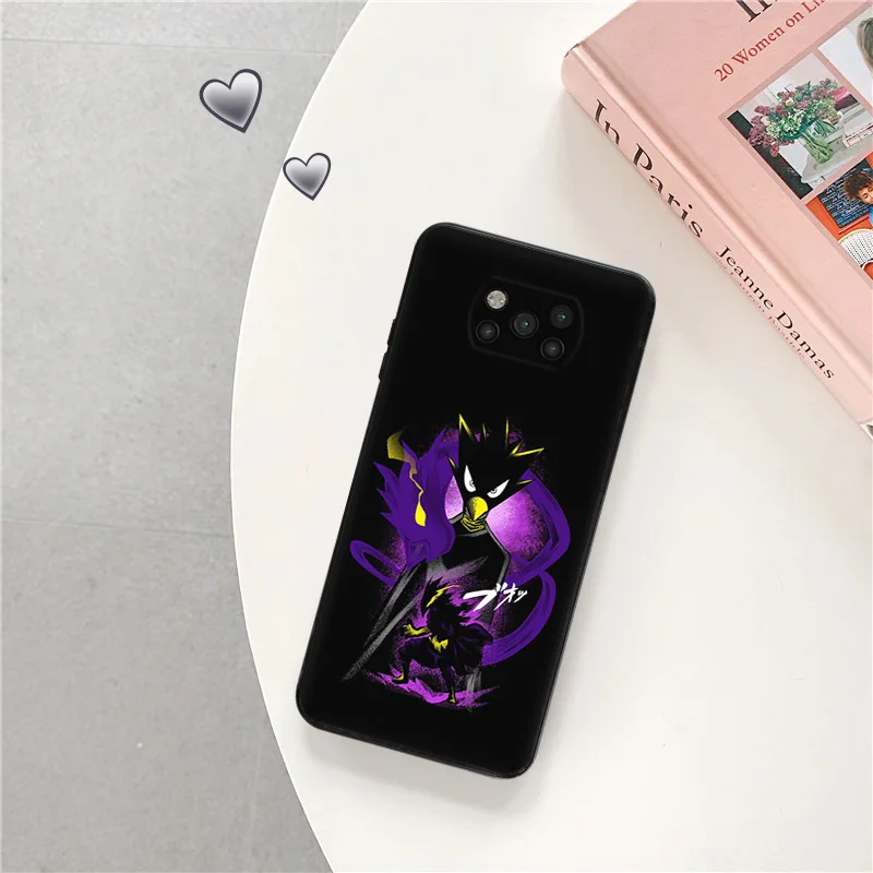 Black Matte Himiko Toga Hero Academia Anti-Drop Phone Case For Xiaomi Poco C51 C50 C40 M5 M5S M4 M3 X5 X4 X3 F5 F4 F3 Cover