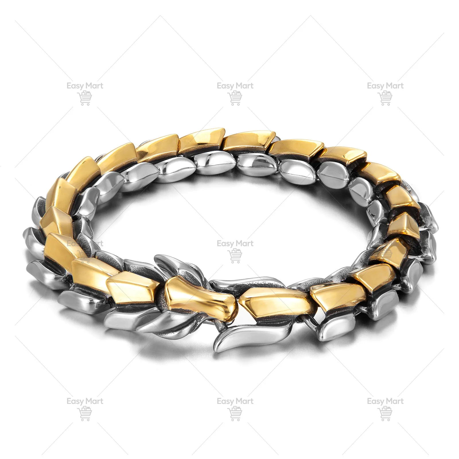 European and American Men's Punk Personality Fashion Keel Chain Bracelet, Trendy Titanium Steel Bracelet