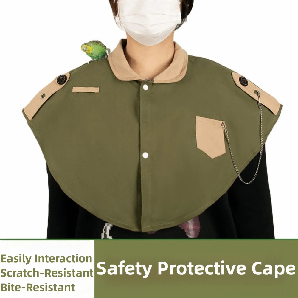 Creative Parrot Pad Shawl Thickened Solid Color Parrot Shoulder Protector Wear Resistant Anti-Bird Poops