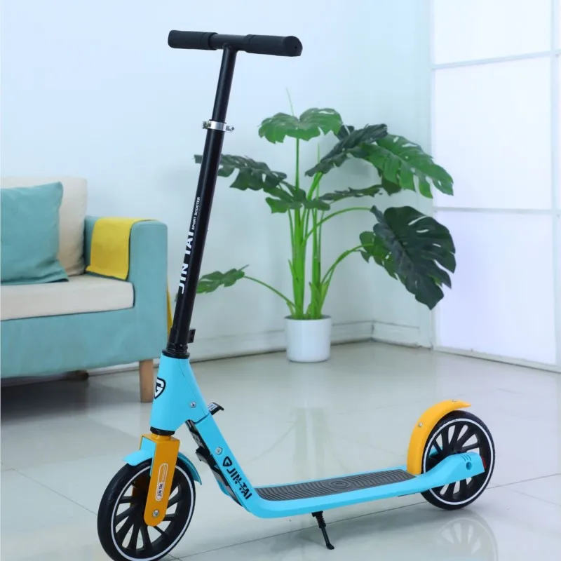 Foldable Portable Kick Scooter for Children and Teenagers One-Legged Scooter Big Two-Wheel City Work School Student Dropshipping