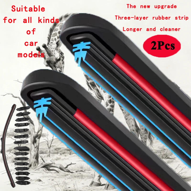 

For Aeolus Fengshen Yixuan D53 SHINE Dongfeng A30 2019 2022 2024 Car Accessories Front Wipers Window Windshield Rubber Washers