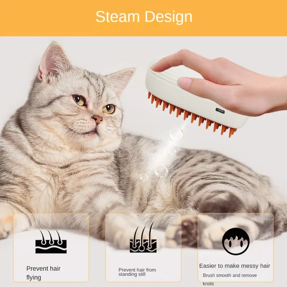 Pet Spray Comb Electric Cat Dog Comb One Button Spray Anti Fly Hair To Float Hair Pet Supplies