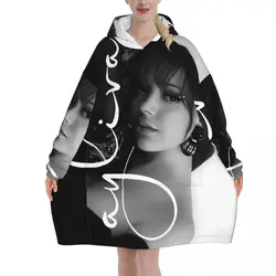 Ayliva Cool Singer Pop Music Blanket Hoodie Wearable Liebe Tour 2024 Blanket Large with Pocket Sleeping Bag Soft Cozy Onesie