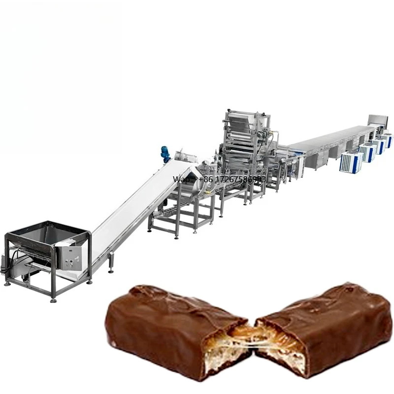 Automatic Chocolate Candy Bar Equipment Protein Cereal Bar Machine Grain Bar Production Line