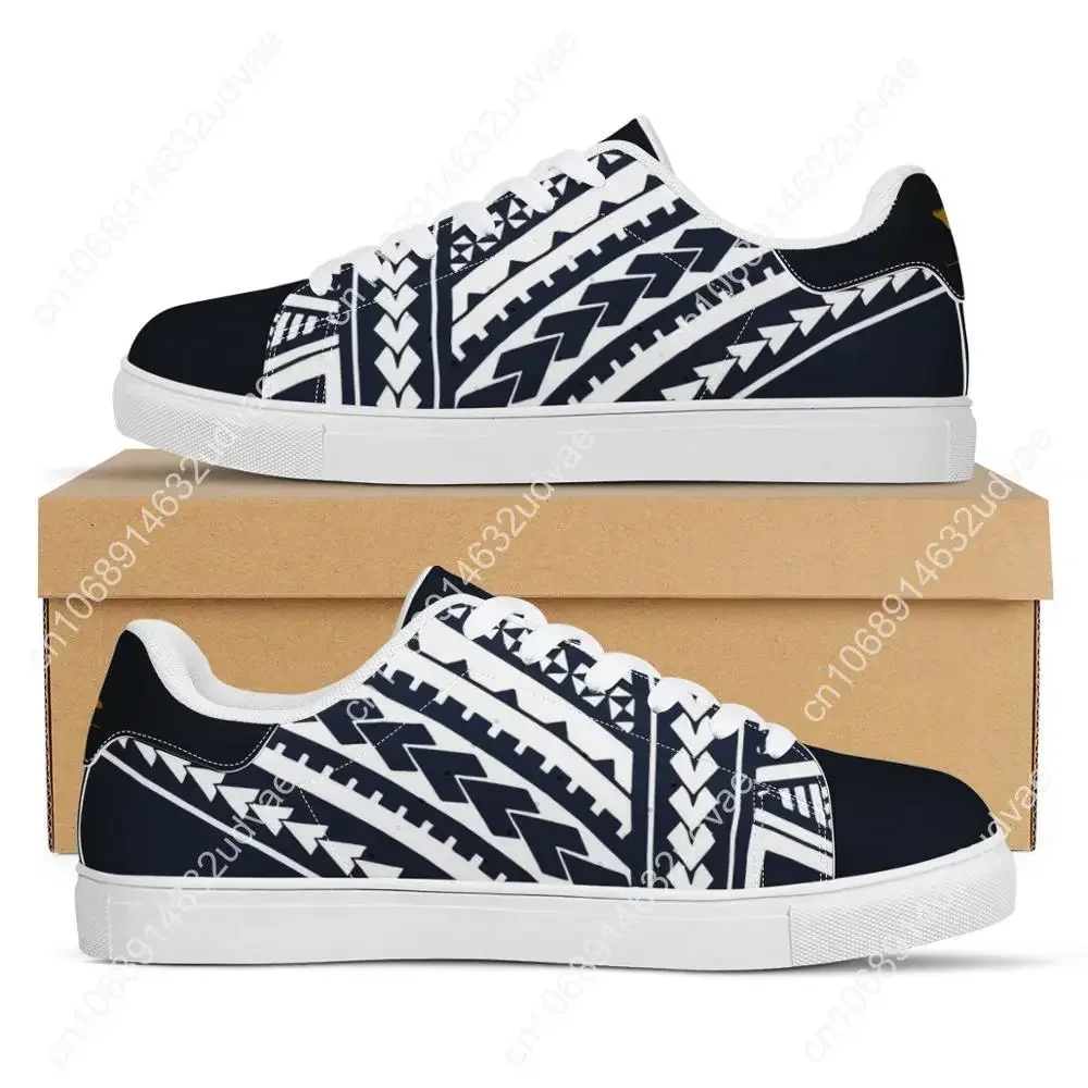 Fabrik preis polynesische Samoa Tribal Flat Sneaker Leopard gedruckt benutzer definierte Mode Walking Sportschuhe leichte Frauen Laufschuhe