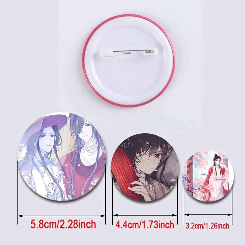 Anime Heaven Official’s Blessing Brooch on Backpack Tian Guan Ci Fu Hua Cheng Xie Lian Cartoon Cosplay Badge Lapel Pins Jewelry