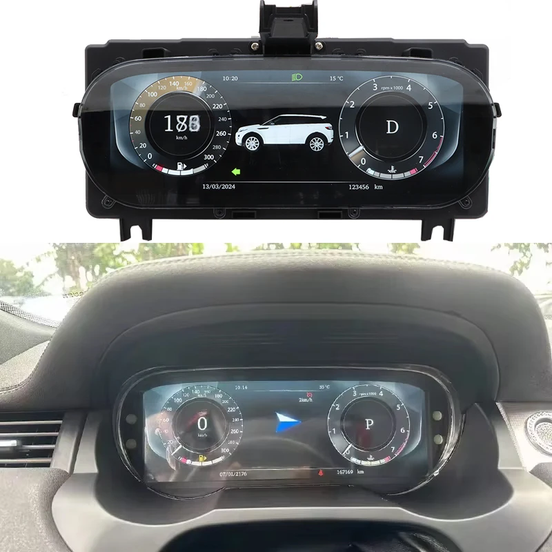 Car Digital Cluster For Land Range Rover Evoque L538 2012 - 2018 Dashboard Virtual Instrument Panel  LCD Screen