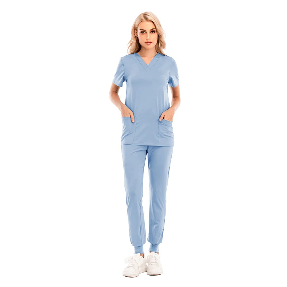 Summer Women's Thin Coveralls Doctor Coveralls Medical Surgical Uniforms Multicolor Unisex Uniforms Nurse Uniforms