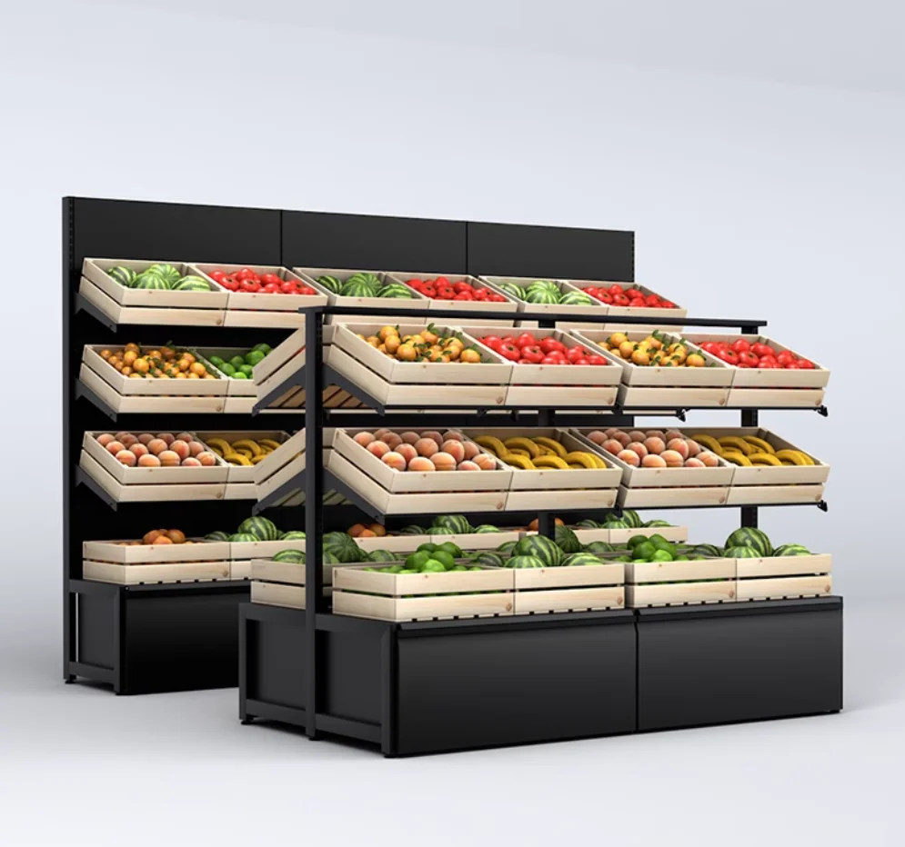 Fruit rack display rack Wine rack Supermarket fruit and vegetable rack Fruit and vegetable storage rack